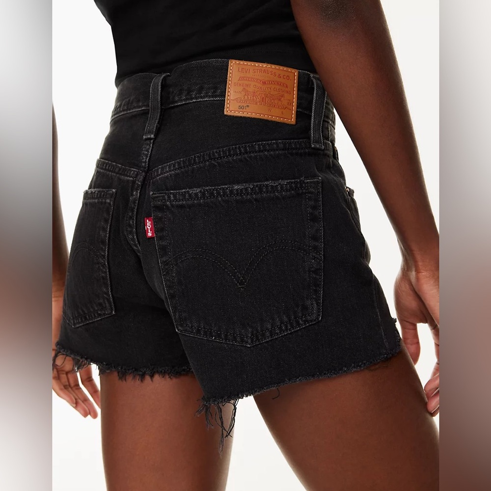 Levi 501 black shorts